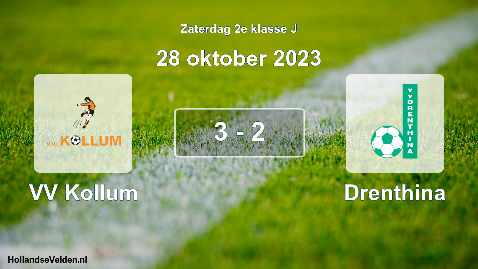 Total number of matches played: VV Kollum - Drenthina 3 - 2 (28 October 2023)
