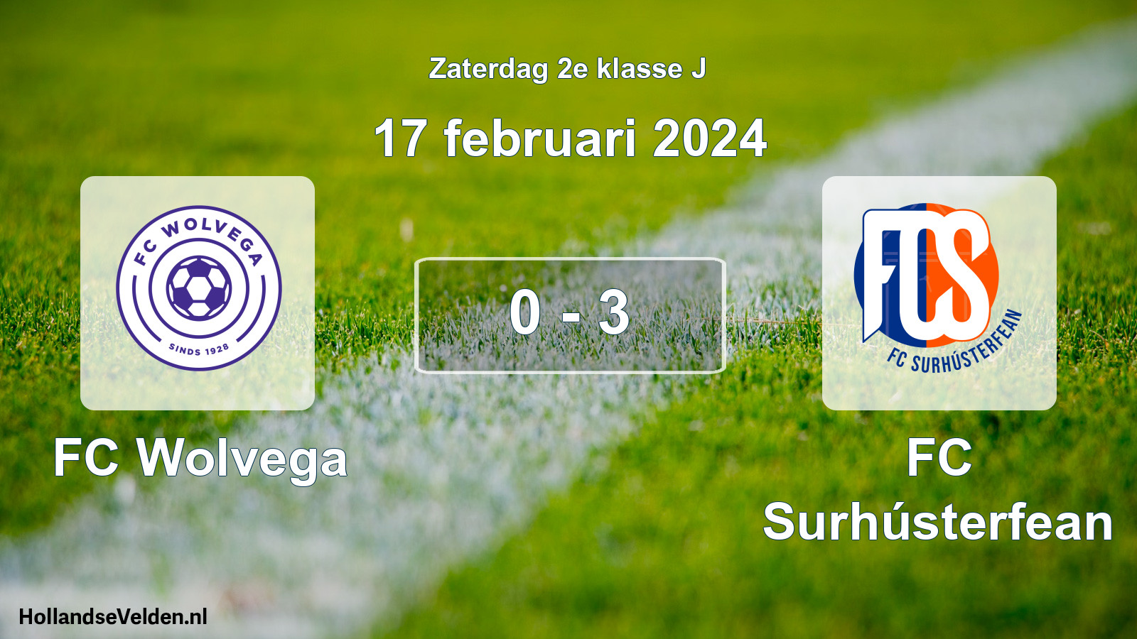 Total number of matches played: FC Wolvega - FC Surhústerfean 0 - 3 (17 February 2024)