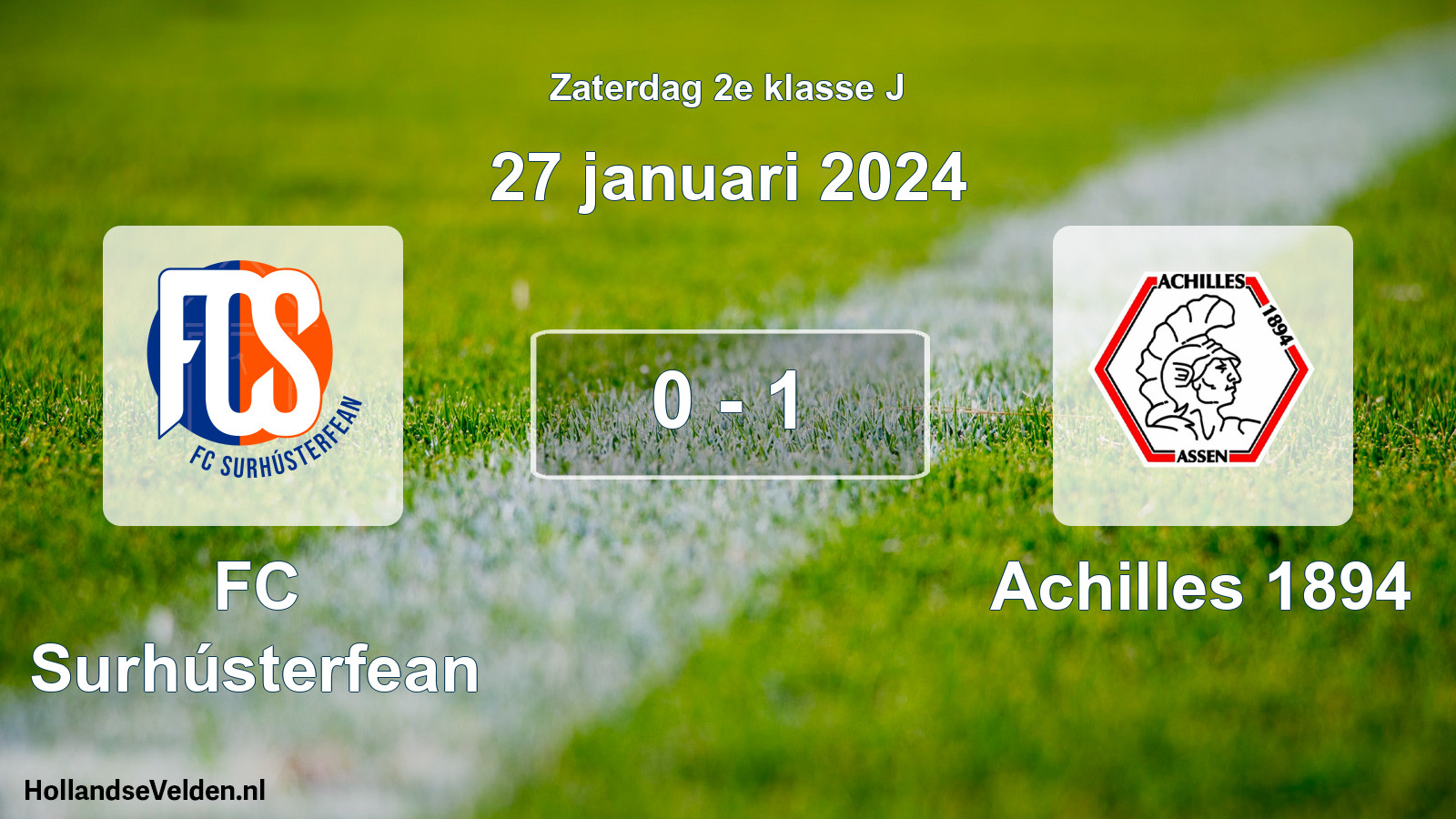 Total number of matches played: FC Surhústerfean - Achilles 1894 0 - 1 (27 January 2024)