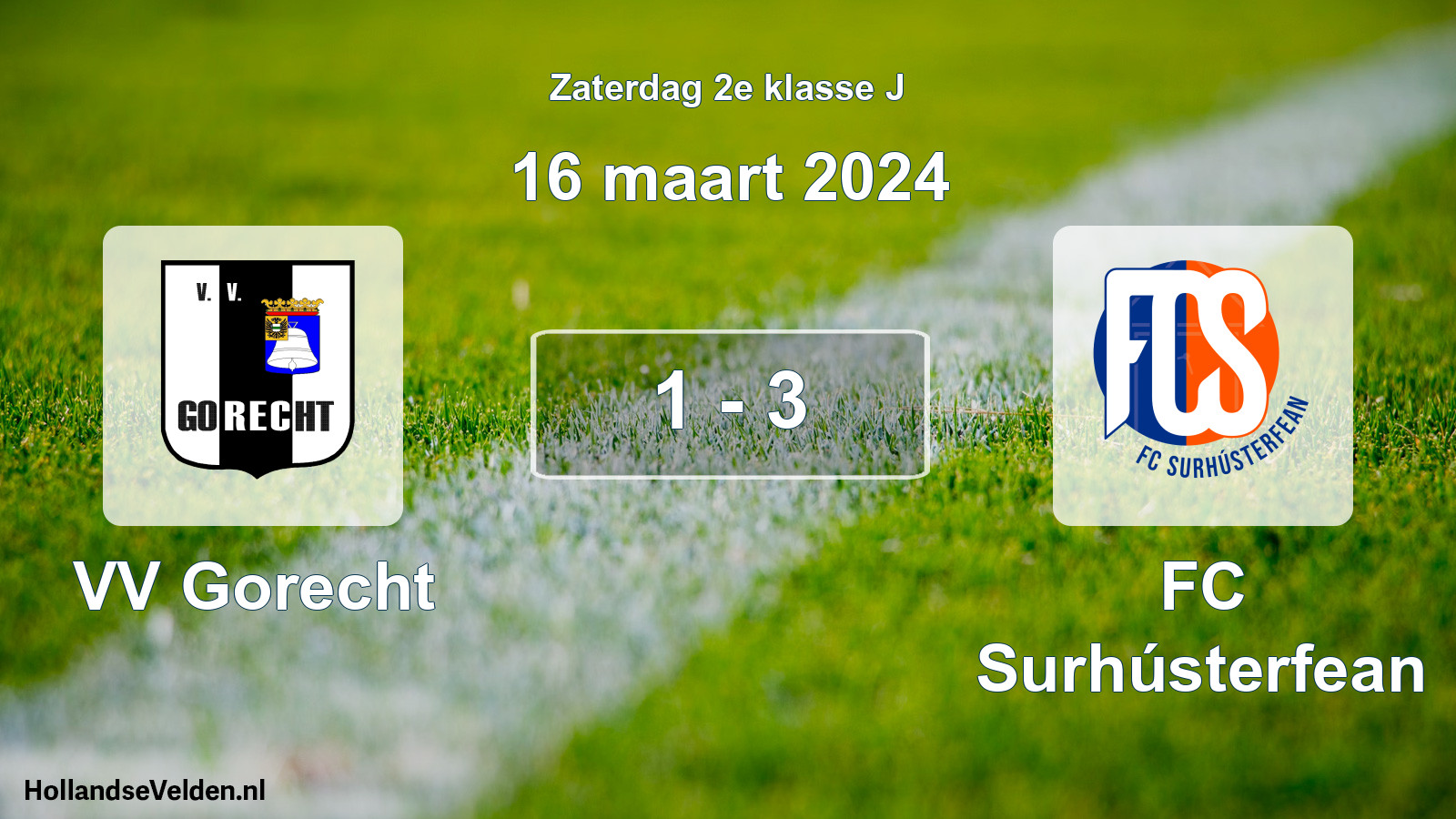 Total number of matches played: VV Gorecht - FC Surhústerfean 1 - 3 (16 March 2024)