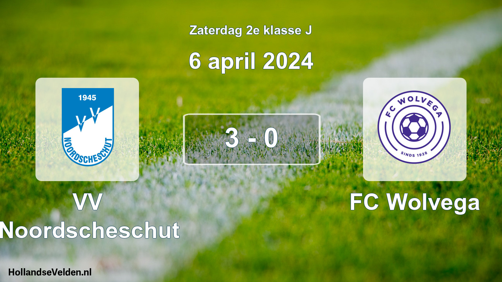 Total number of matches played: VV Noordscheschut - FC Wolvega 3 - 0 (6 April 2024)