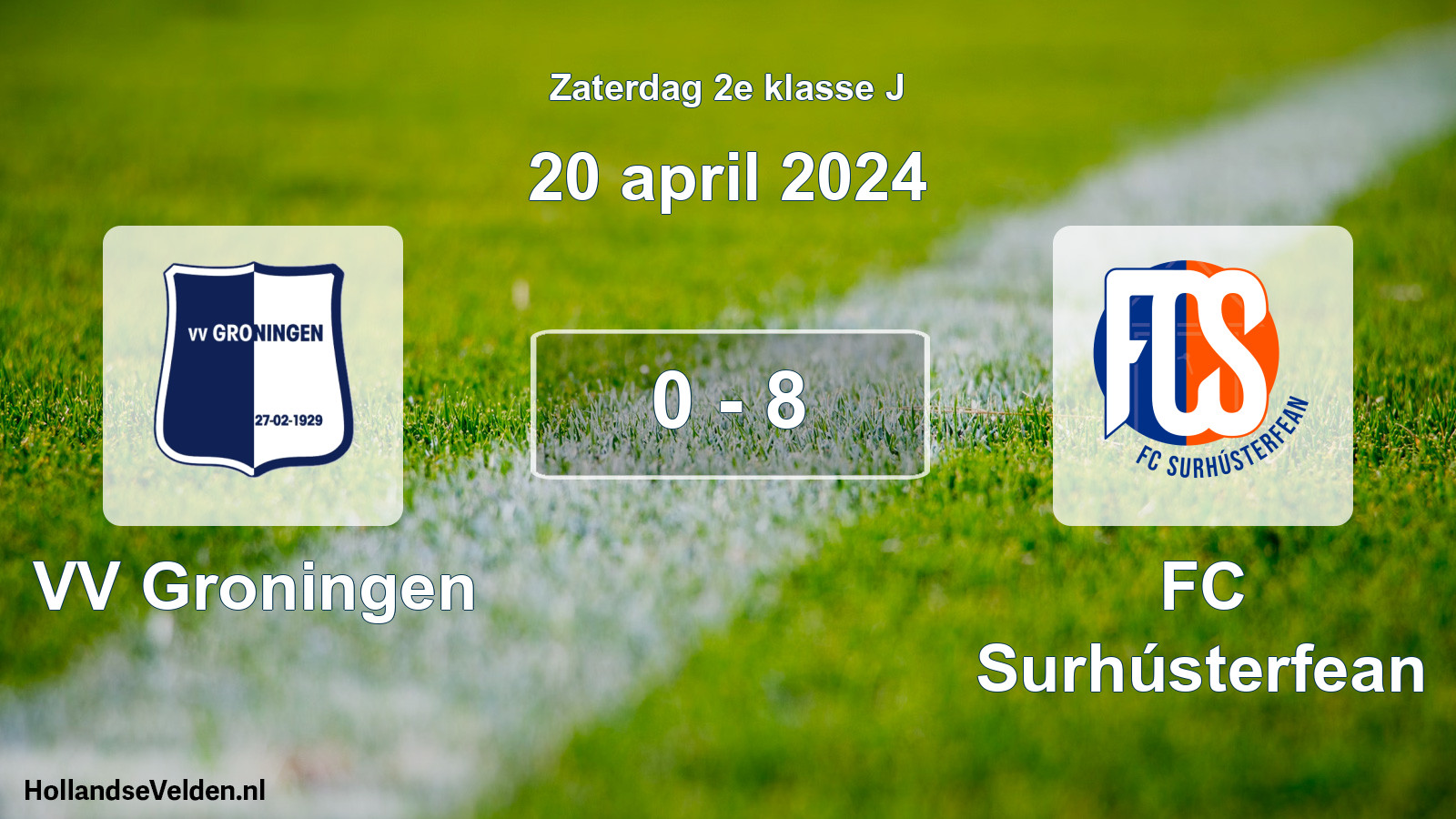 Total number of matches played: VV Groningen - FC Surhústerfean 0 - 8 (20 April 2024)
