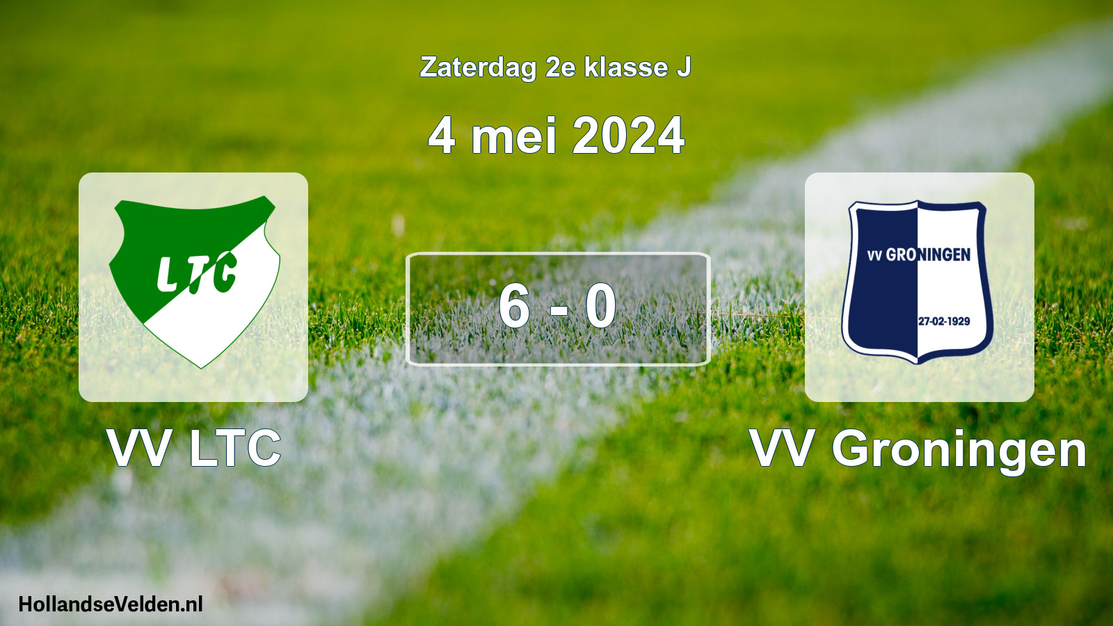 Total number of matches played: VV LTC - VV Groningen 6 - 0 (4 May 2024)