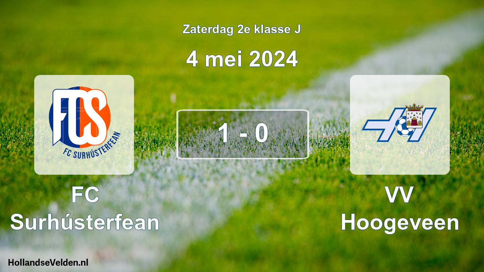 Total number of matches played: FC Surhústerfean - VV Hoogeveen 1 - 0 (4 May 2024)