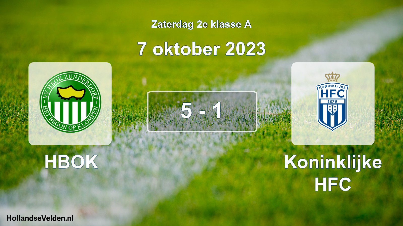 Total number of matches played: HBOK - Koninklijke HFC 5 - 1 (7 October 2023)