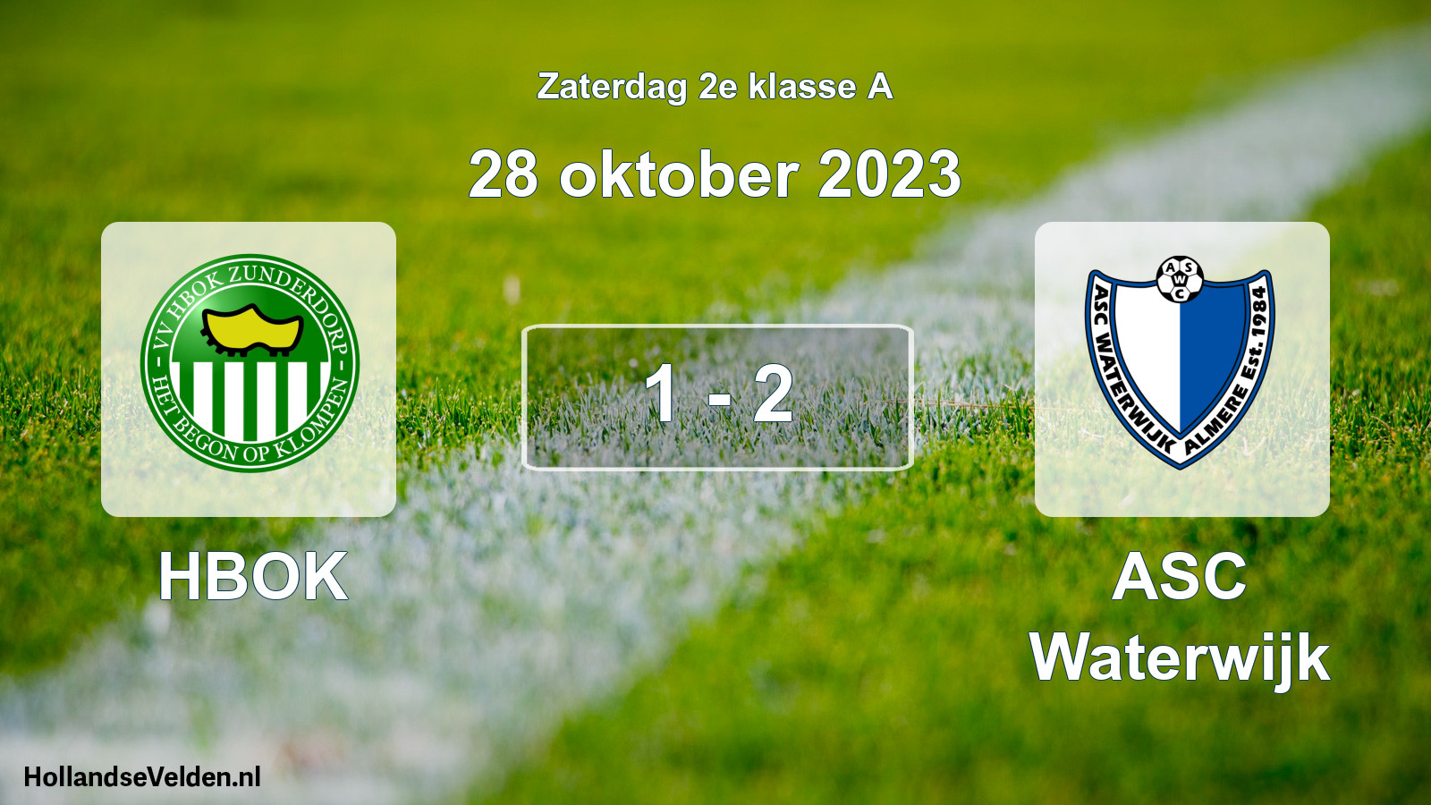 Total number of matches played: HBOK - ASC Waterwijk 1 - 2 (28 October 2023)