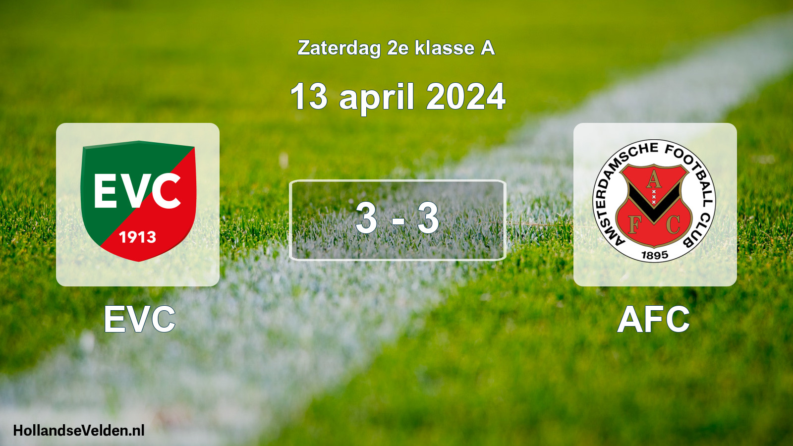 Total number of matches played: EVC - AFC 3 - 3 (13 April 2024)