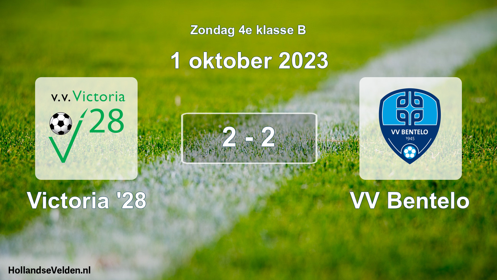 Total number of matches played: Victoria '28 - VV Bentelo 2 - 2 (1 October 2023)
