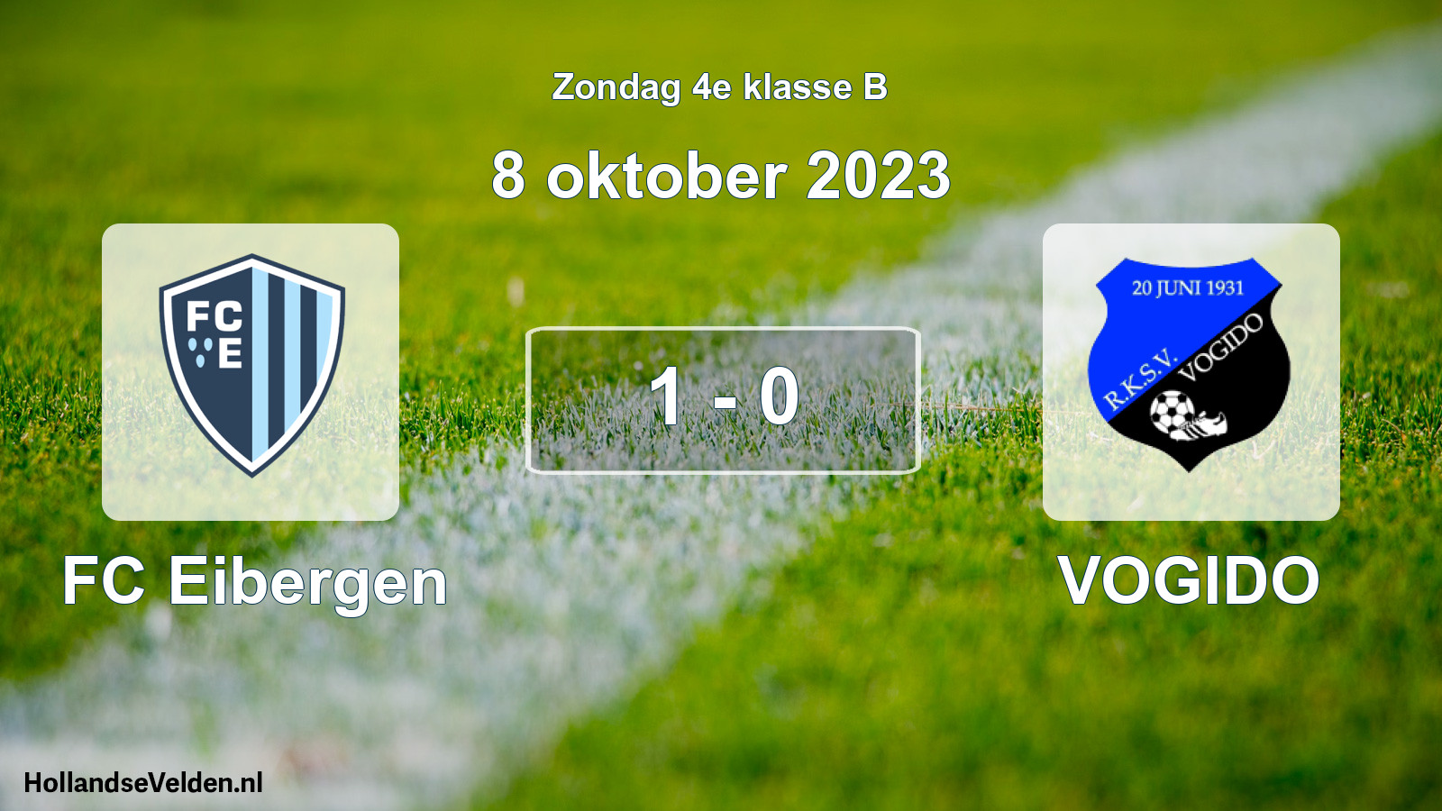 Total number of matches played: FC Eibergen - VOGIDO 1 - 0 (8 October 2023)
