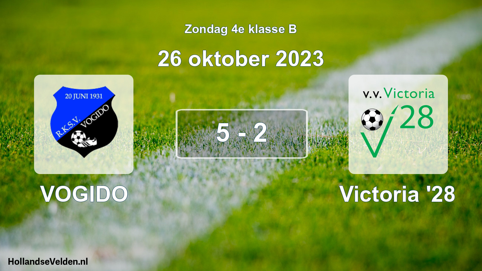 Total number of matches played: VOGIDO - Victoria '28 5 - 2 (26 October 2023)