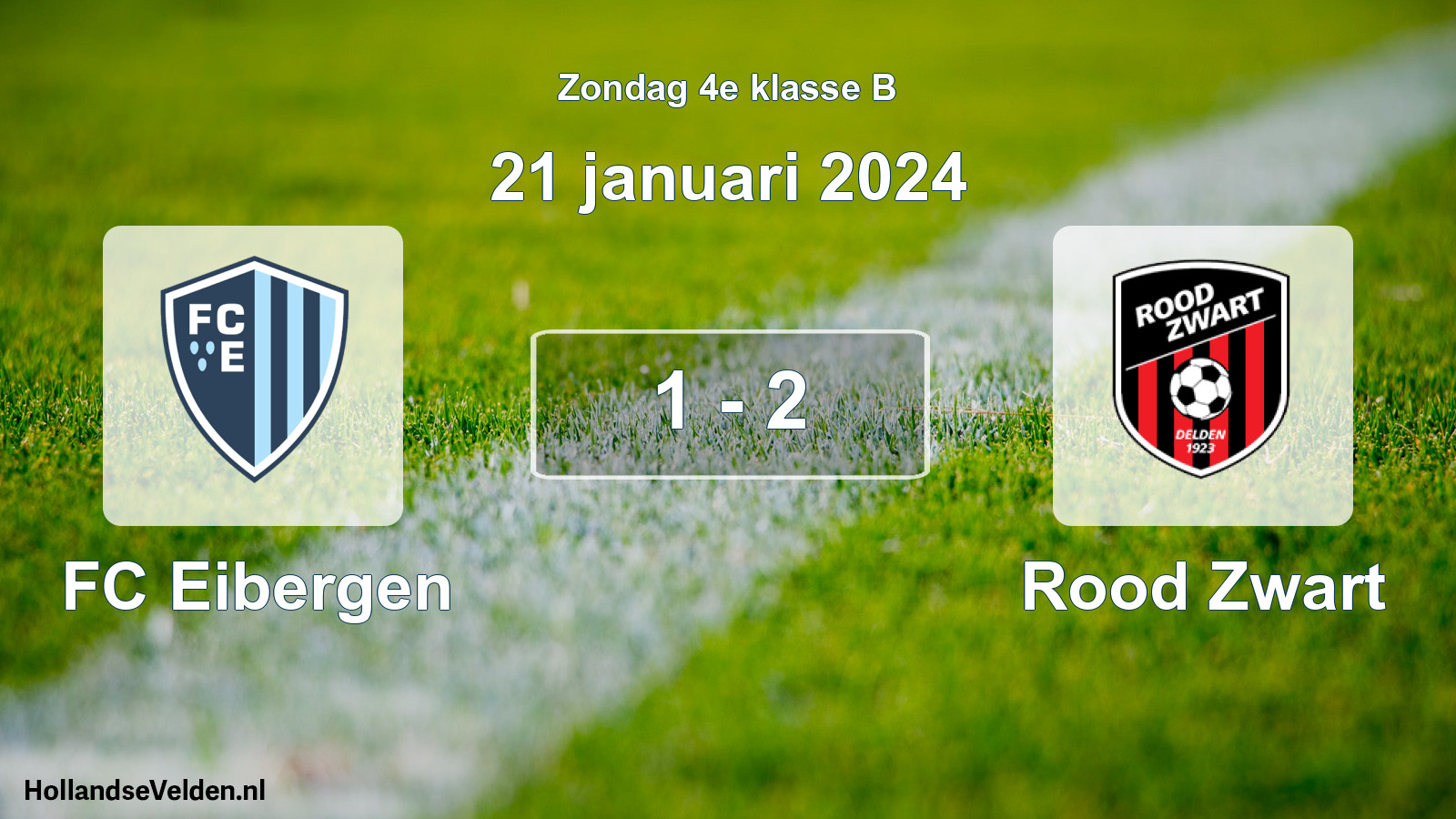 Total number of matches played: FC Eibergen - Rood Zwart 1 - 2 (21 January 2024)