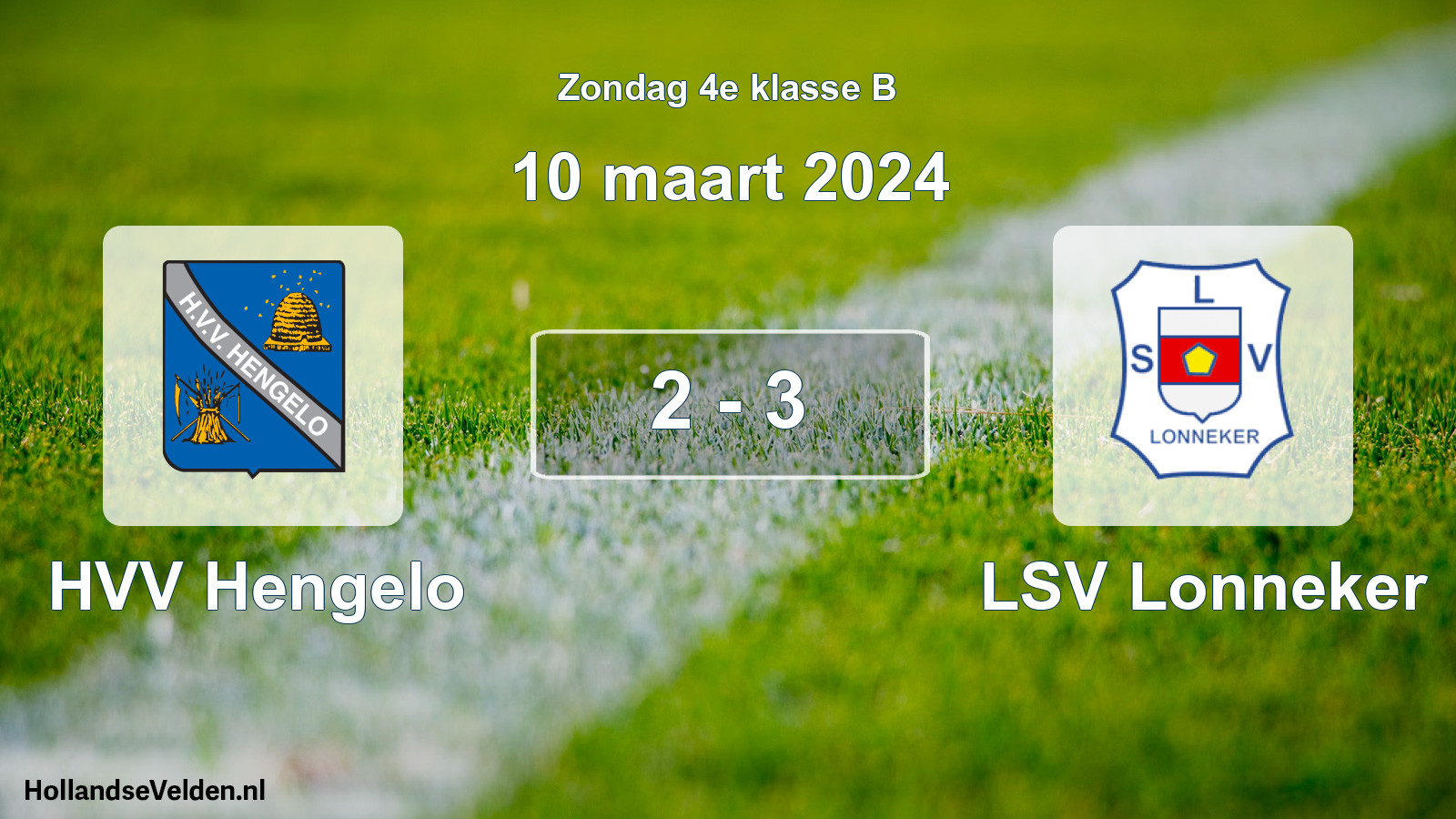 Total number of matches played: HVV Hengelo - LSV Lonneker 2 - 3 (10 March 2024)