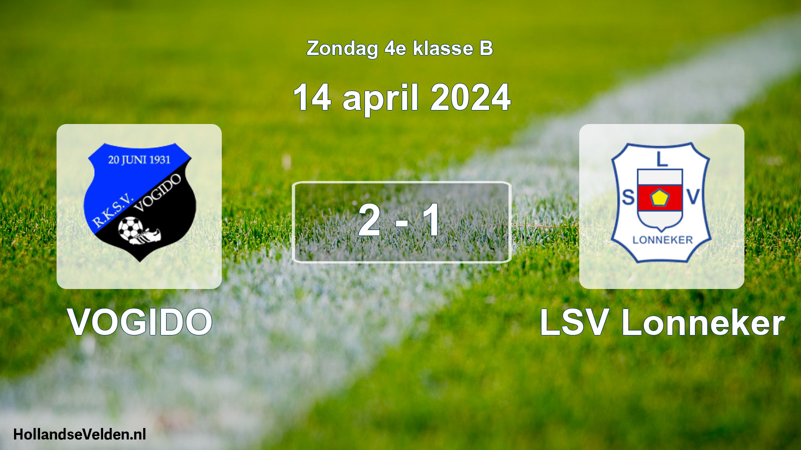 Total number of matches played: VOGIDO - LSV Lonneker 2 - 1 (14 April 2024)