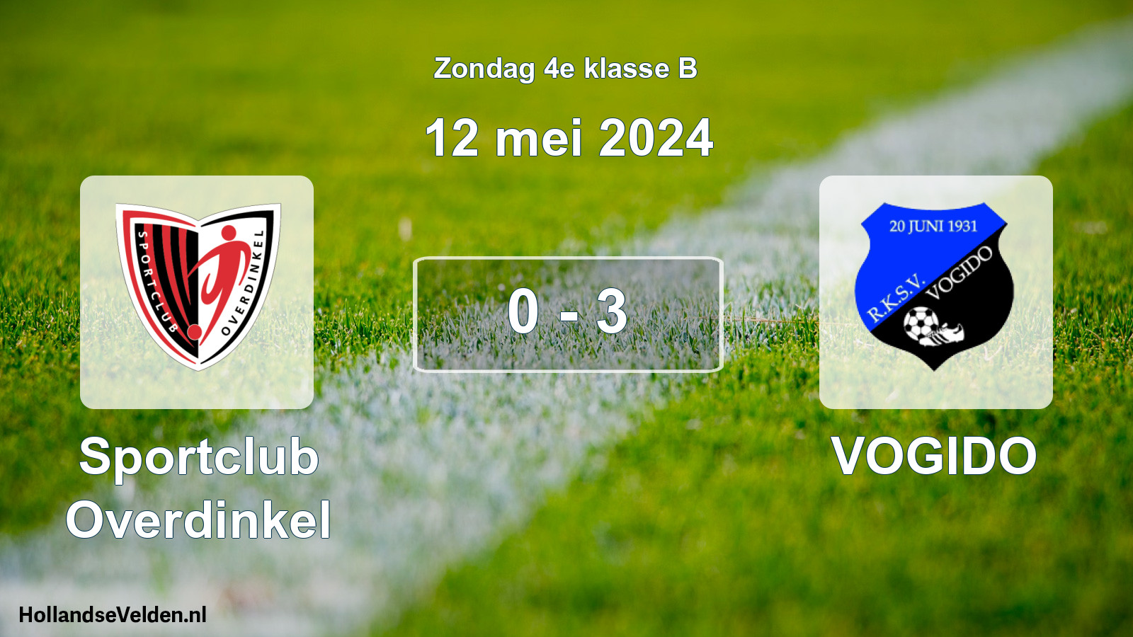 Total number of matches played: Sportclub Overdinkel - VOGIDO 0 - 3 (12 May 2024)