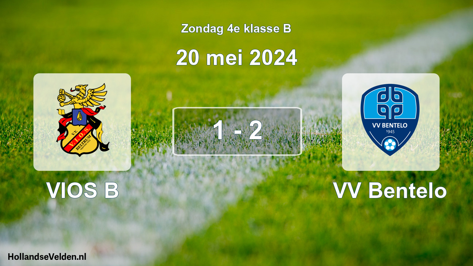 Total number of matches played: VIOS B - VV Bentelo 1 - 2 (20 May 2024)