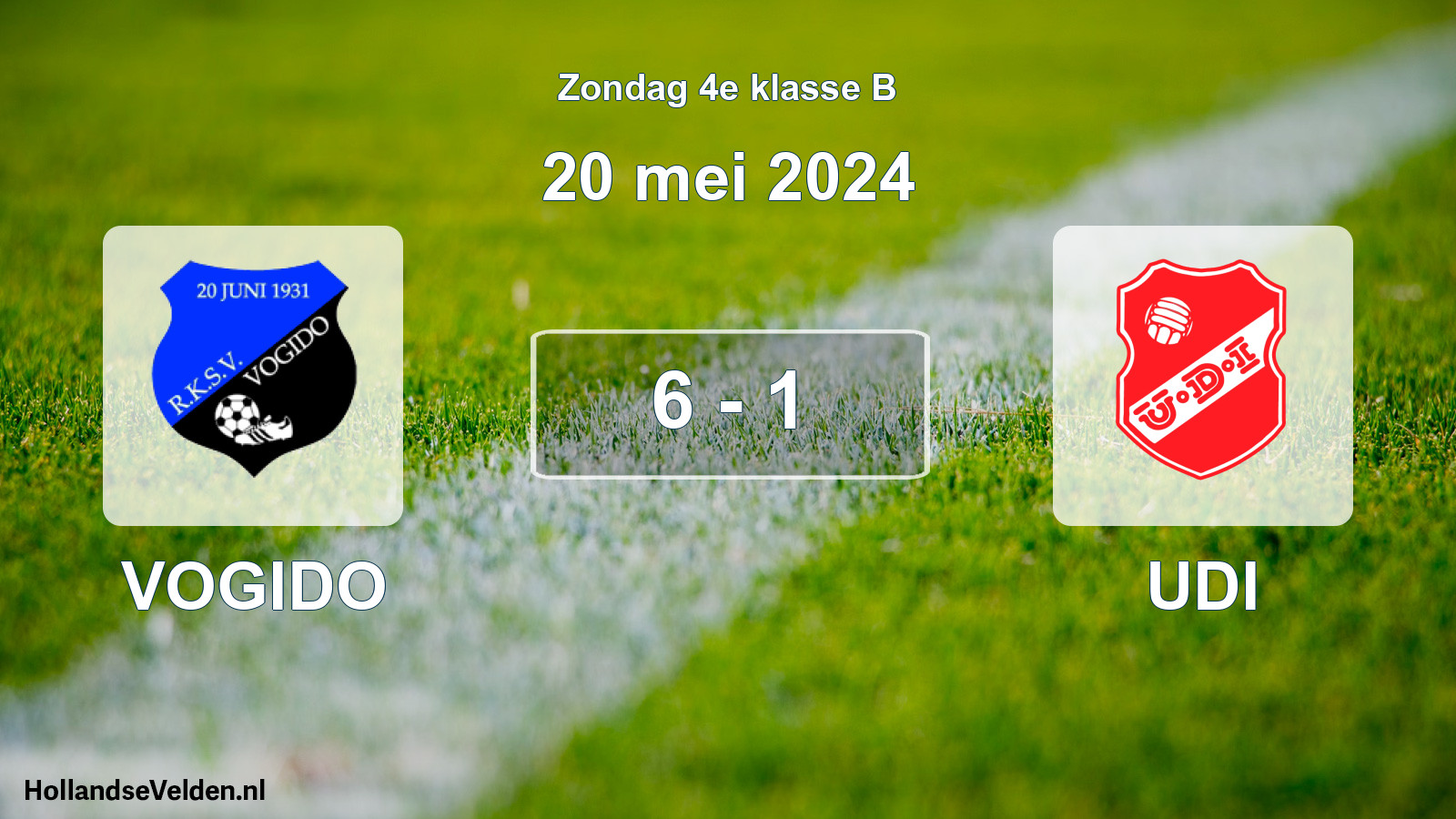 Total number of matches played: VOGIDO - UDI 6 - 1 (20 May 2024)