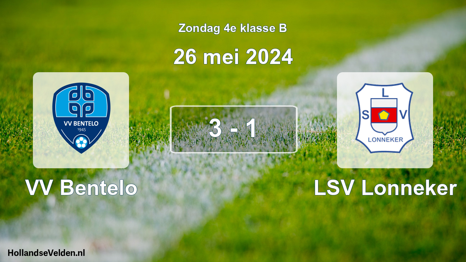 Total number of matches played: VV Bentelo - LSV Lonneker 3 - 1 (26 May 2024)