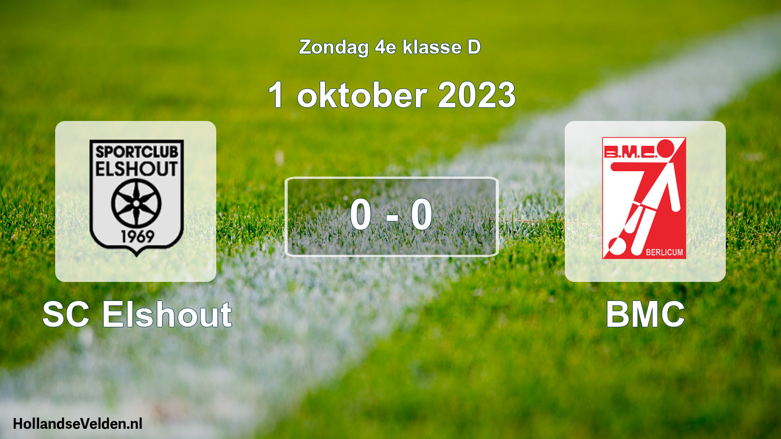 Total number of matches played: SC Elshout - BMC 0 - 0 (1 October 2023)