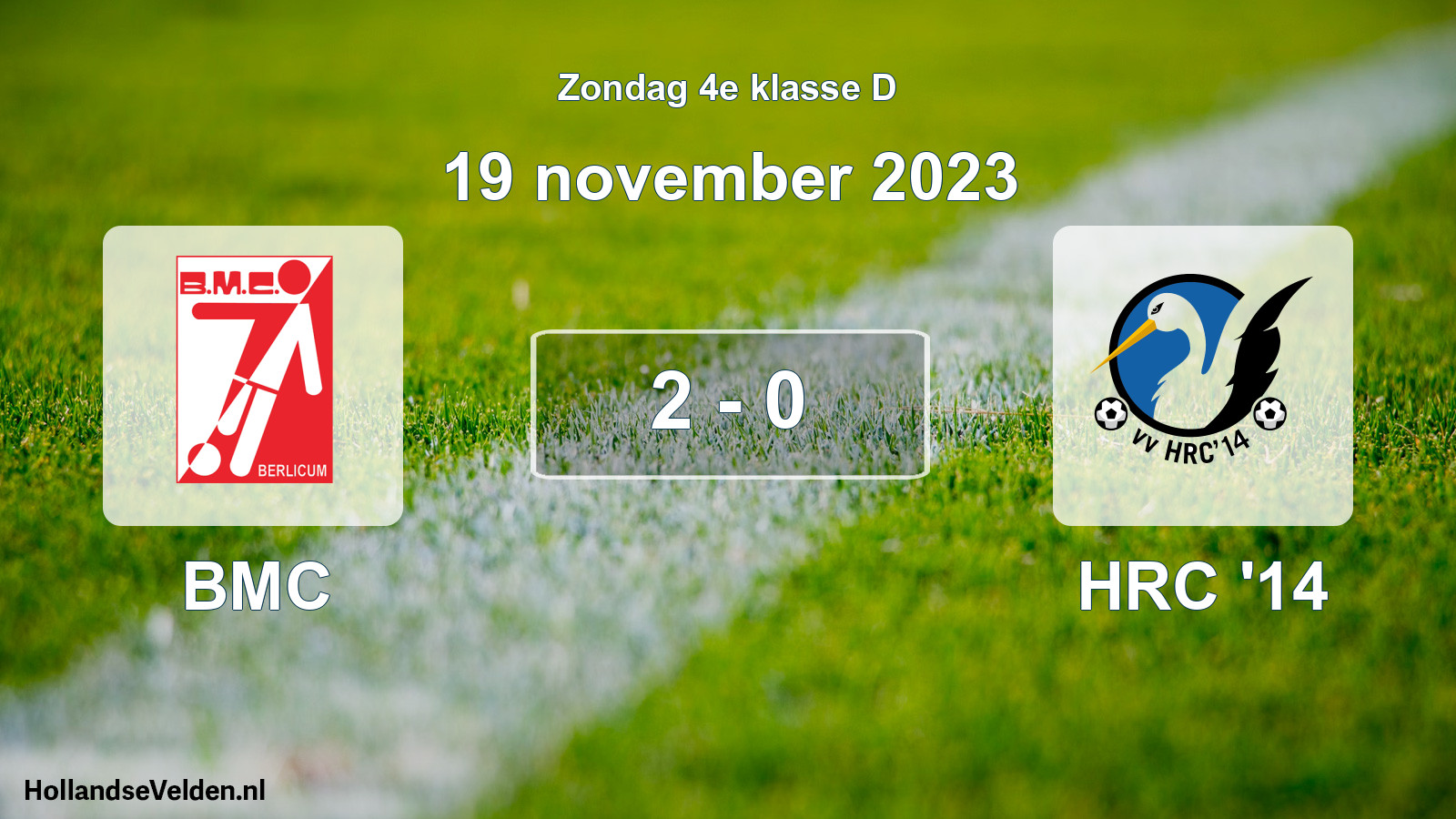 Total number of matches played: BMC - HRC '14 2 - 0 (19 November 2023)