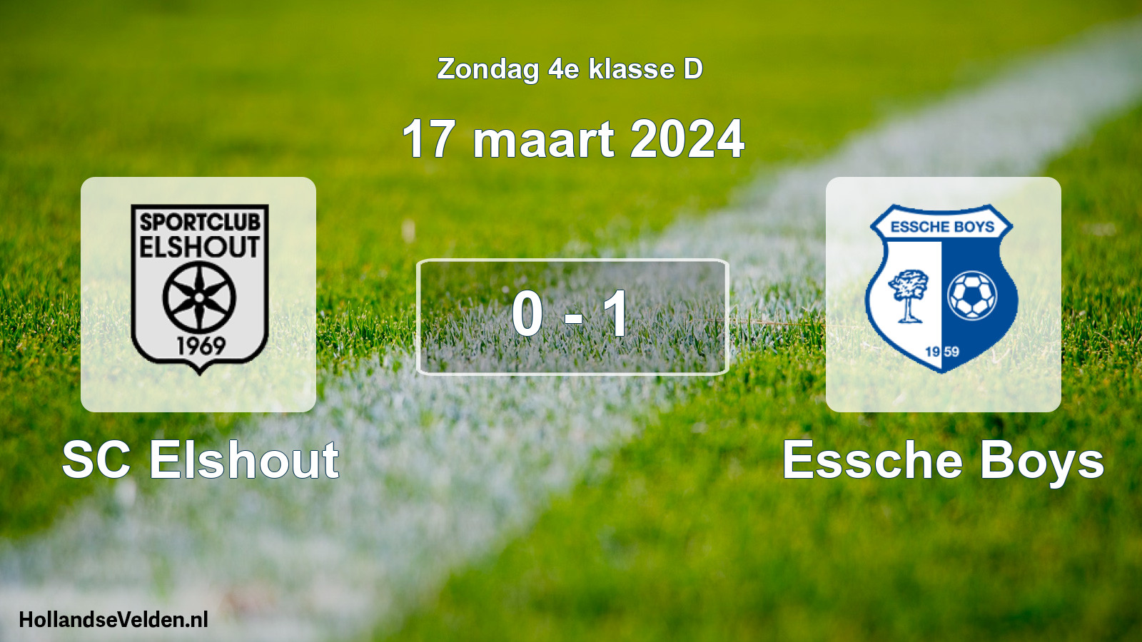 Total number of matches played: SC Elshout - Essche Boys 0 - 1 (17 March 2024)