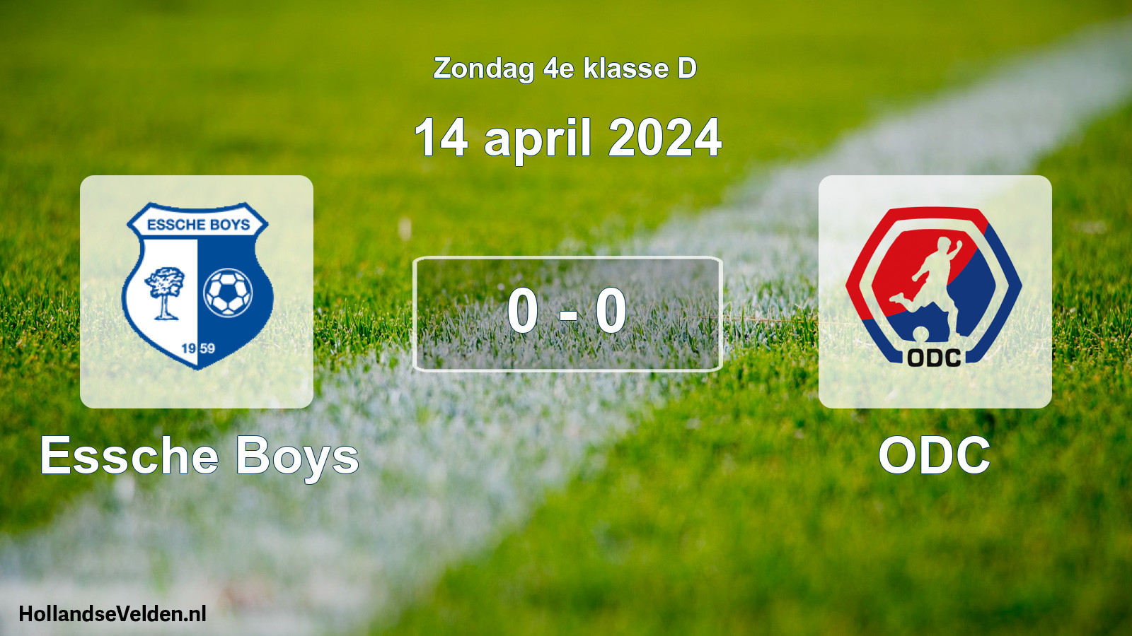 Total number of matches played: Essche Boys - ODC 0 - 0 (14 April 2024)