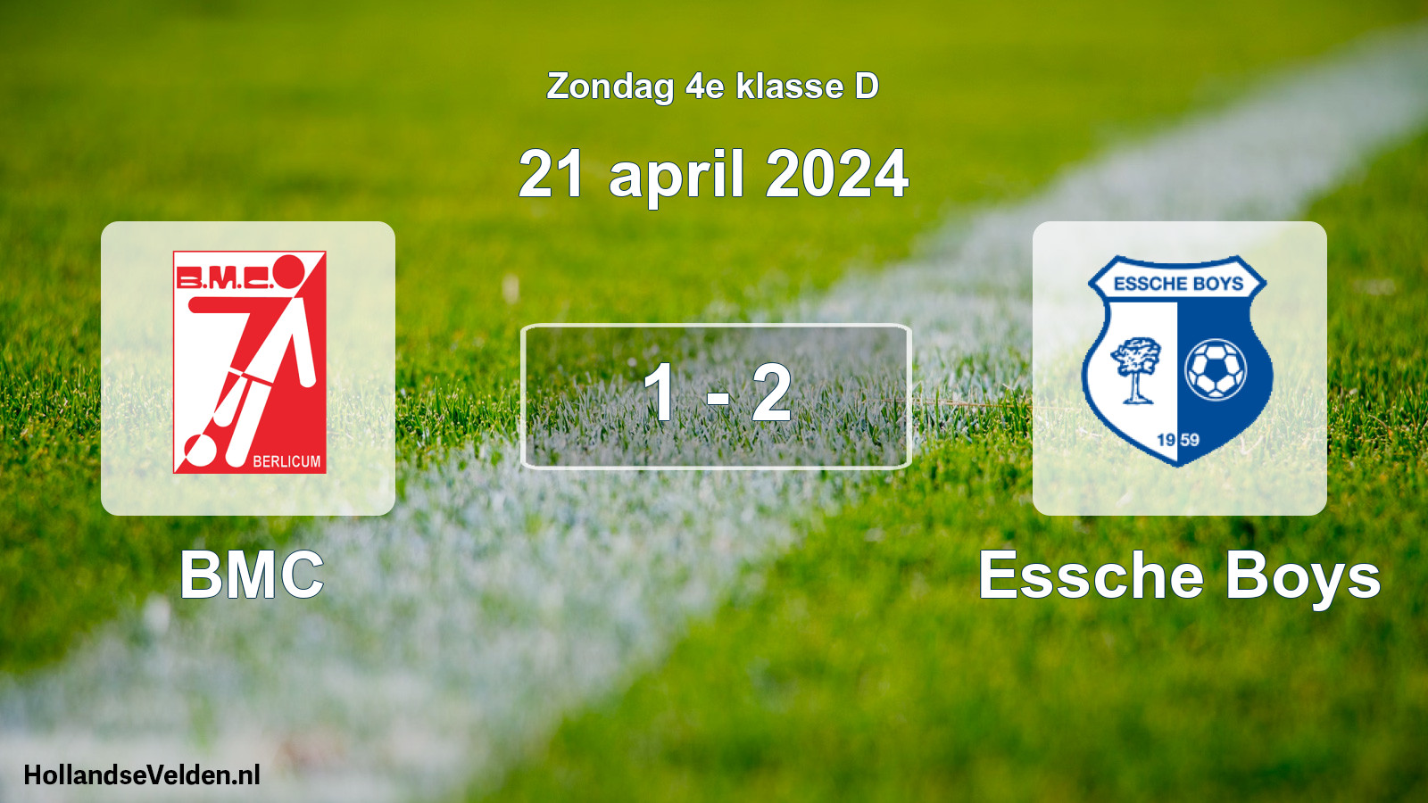 Total number of matches played: BMC - Essche Boys 1 - 2 (21 April 2024)