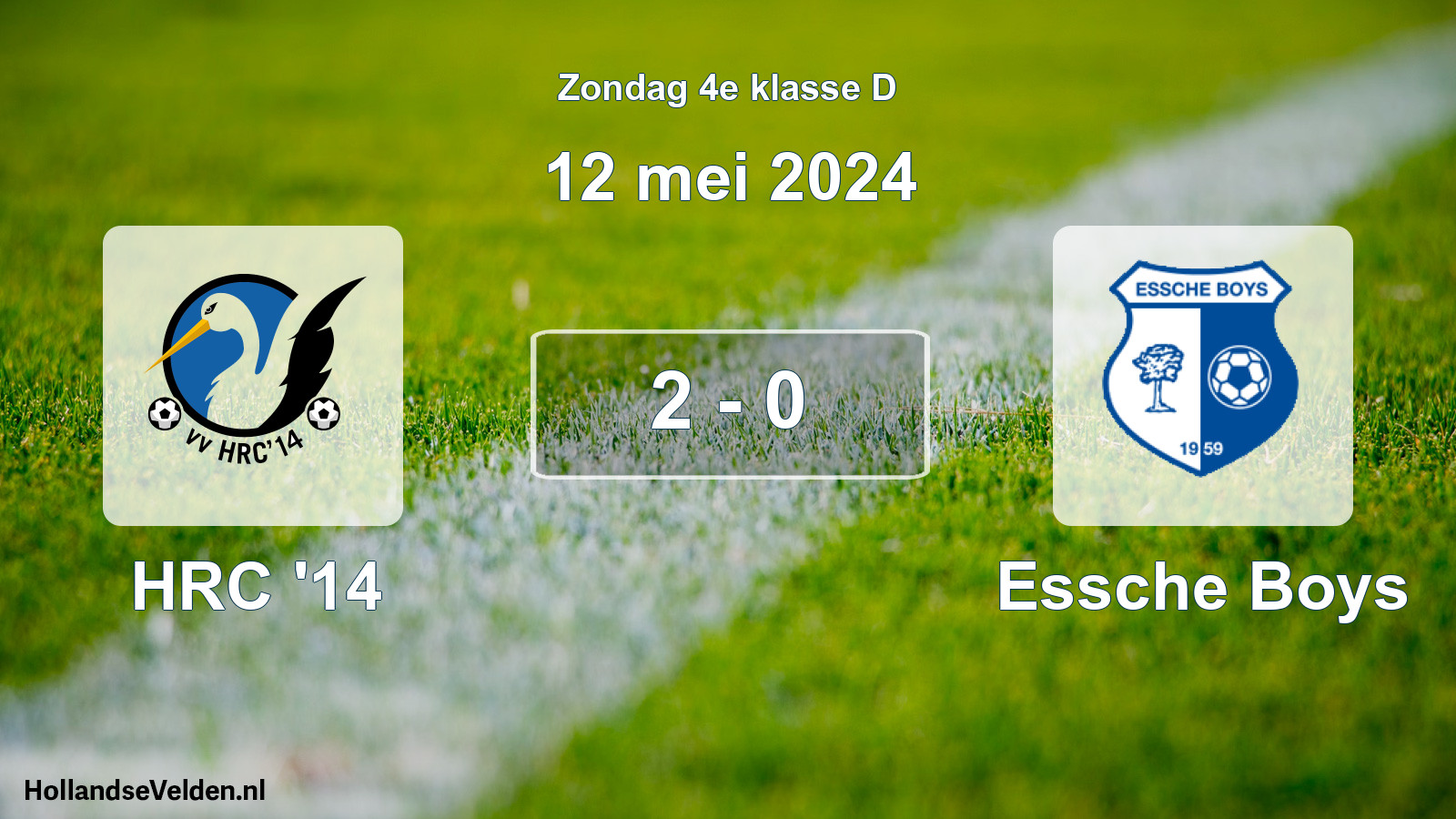 Total number of matches played: HRC '14 - Essche Boys 2 - 0 (12 May 2024)