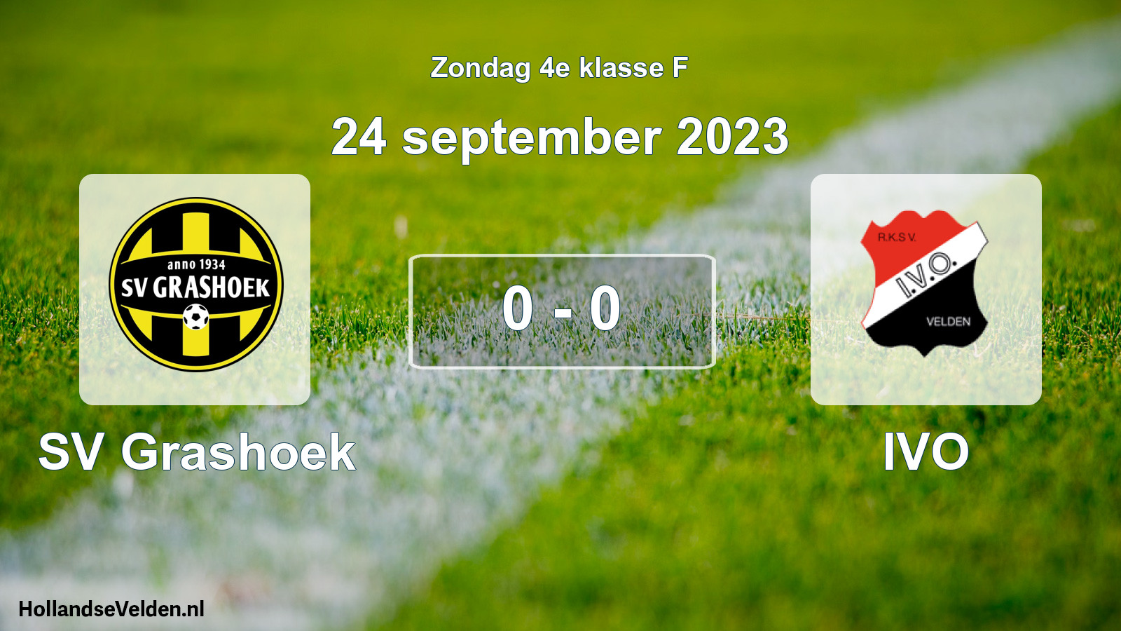 Total number of matches played: SV Grashoek - IVO 0 - 0 (24 September 2023)