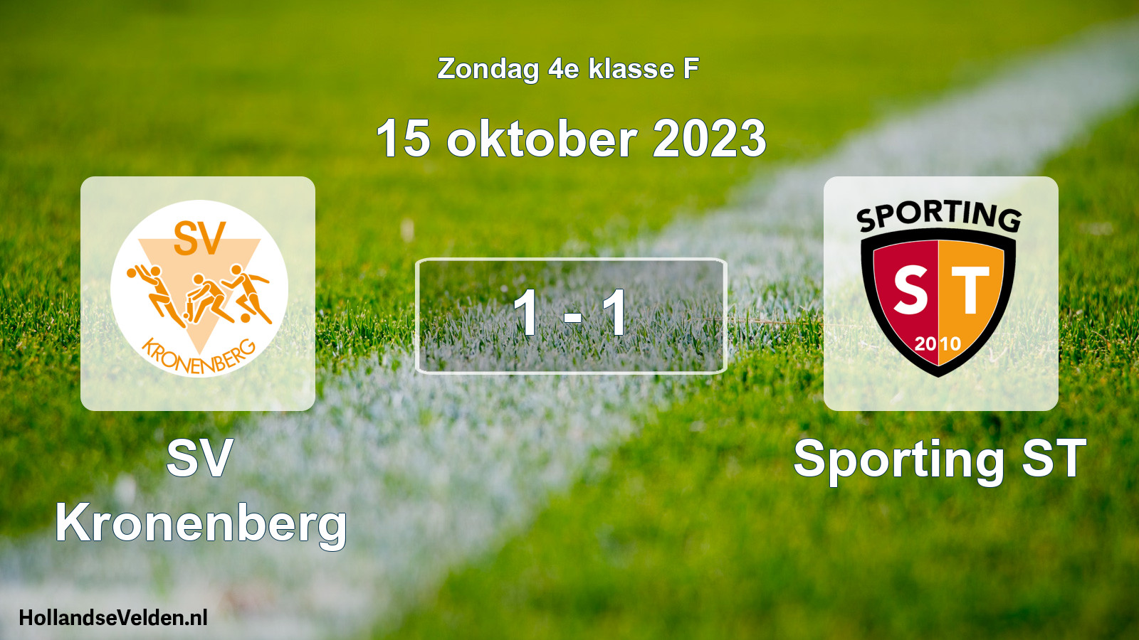 Total number of matches played: SV Kronenberg - Sporting ST 1 - 1 (15 October 2023)