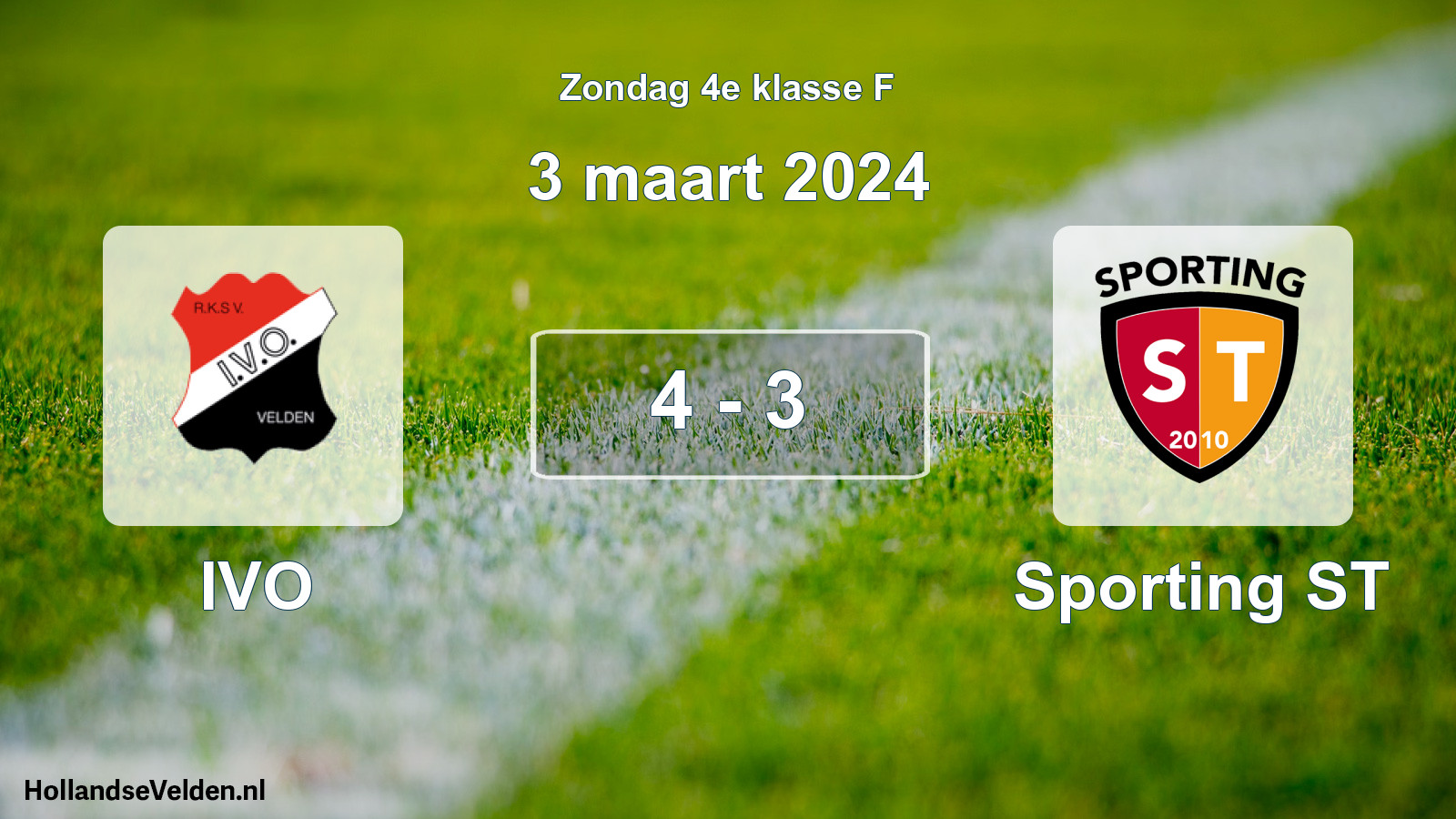 Total number of matches played: IVO - Sporting ST 4 - 3 (3 March 2024)