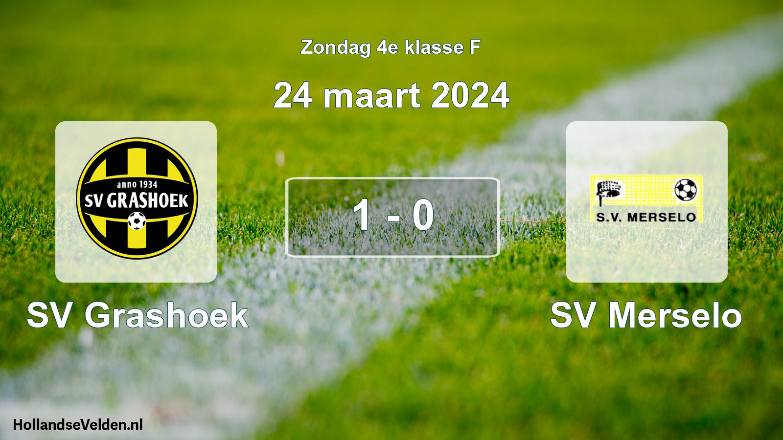 Total number of matches played: SV Grashoek - SV Merselo 1 - 0 (24 March 2024)