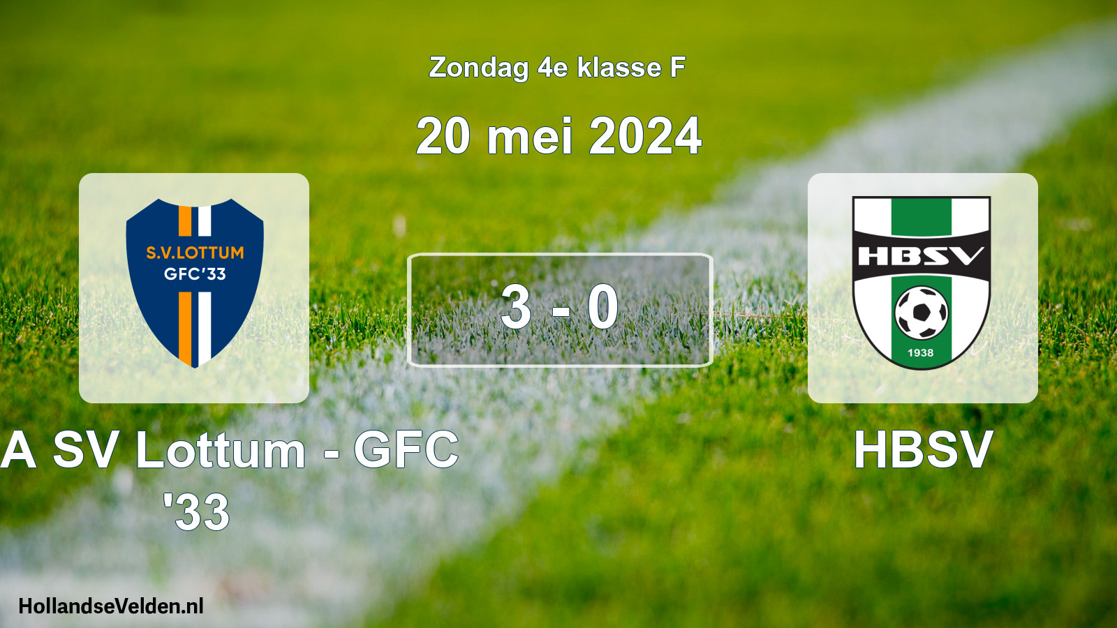 Total number of matches played: SSA SV Lottum - GFC '33 - HBSV 3 - 0 (20 May 2024)