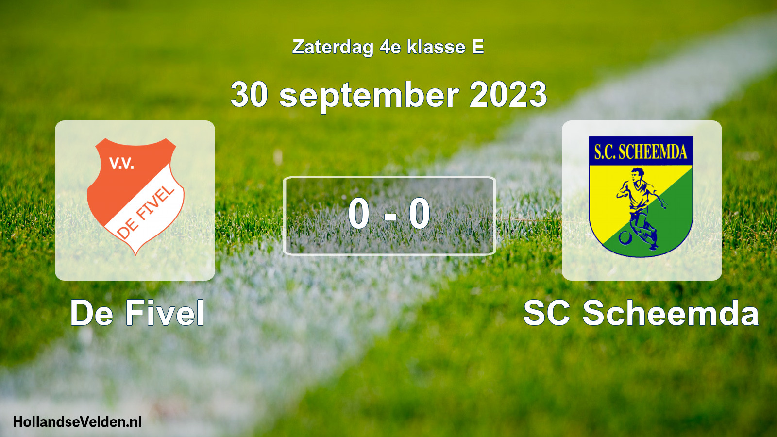 Total number of matches played: De Fivel - SC Scheemda 0 - 0 (30 September 2023)