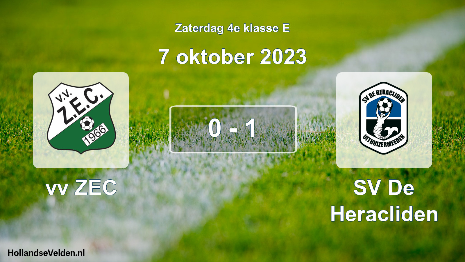 Total number of matches played: vv ZEC - SV De Heracliden 0 - 1 (7 October 2023)