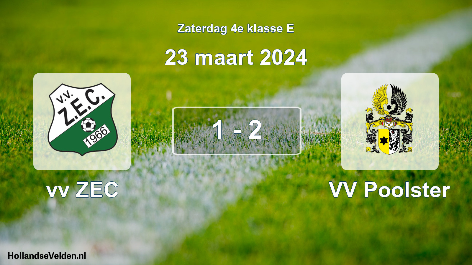 Total number of matches played: vv ZEC - VV Poolster 1 - 2 (23 March 2024)