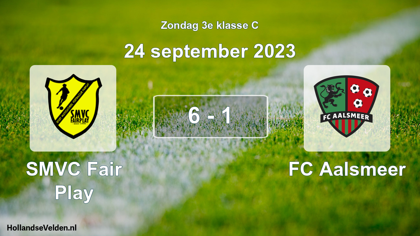 Total number of matches played: SMVC Fair Play - FC Aalsmeer 6 - 1 (24 September 2023)