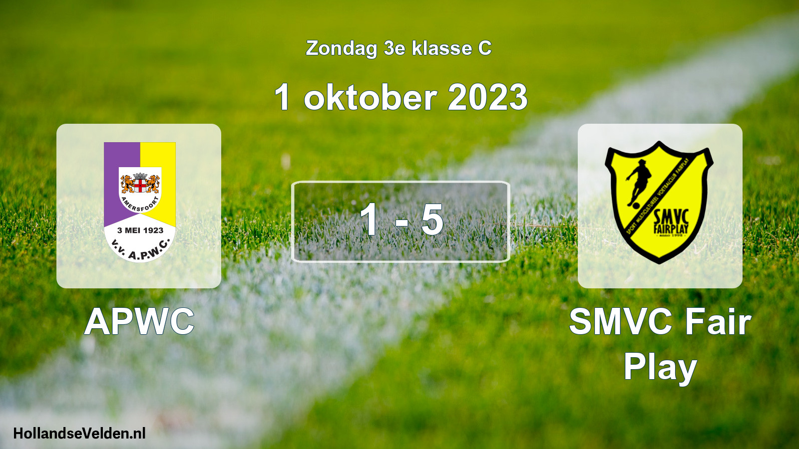 Total number of matches played: APWC - SMVC Fair Play 1 - 5 (1 October 2023)