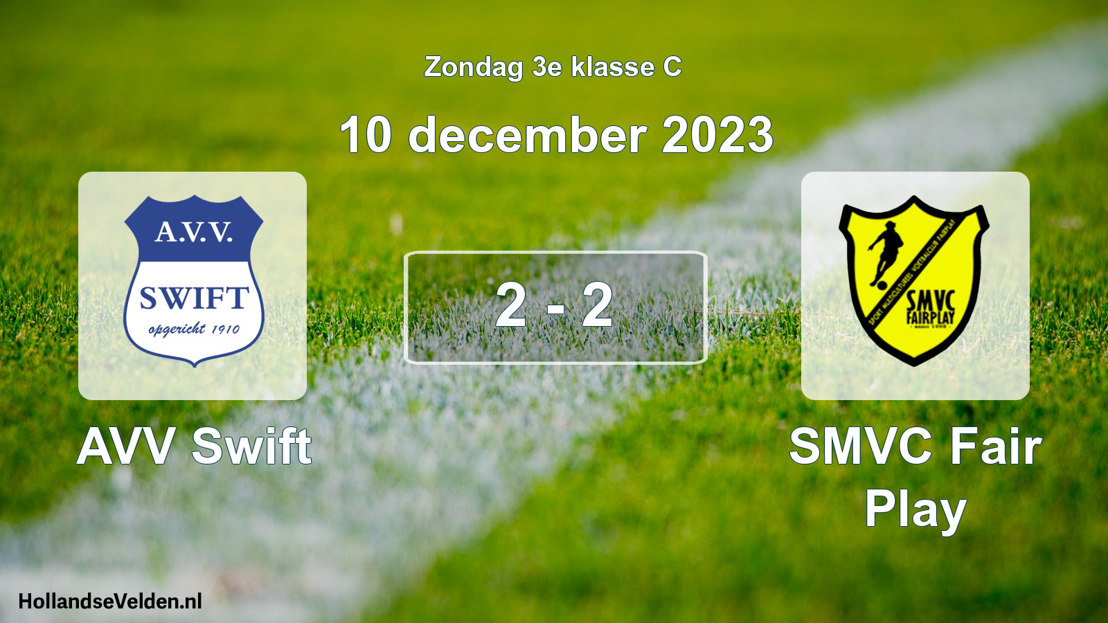 Total number of matches played: AVV Swift - SMVC Fair Play 2 - 2 (10 December 2023)