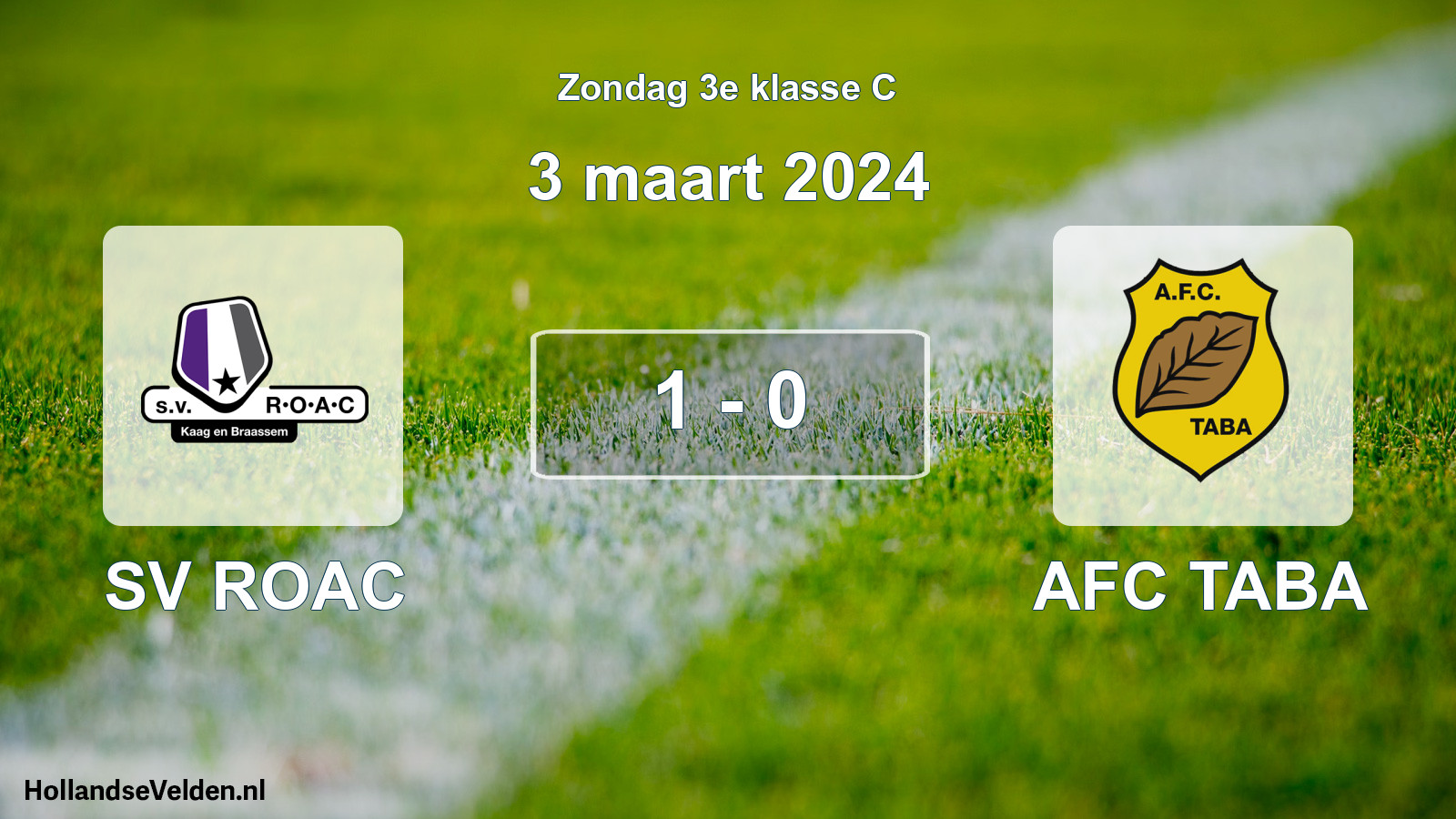 Total number of matches played: SV ROAC - AFC TABA 1 - 0 (3 March 2024)