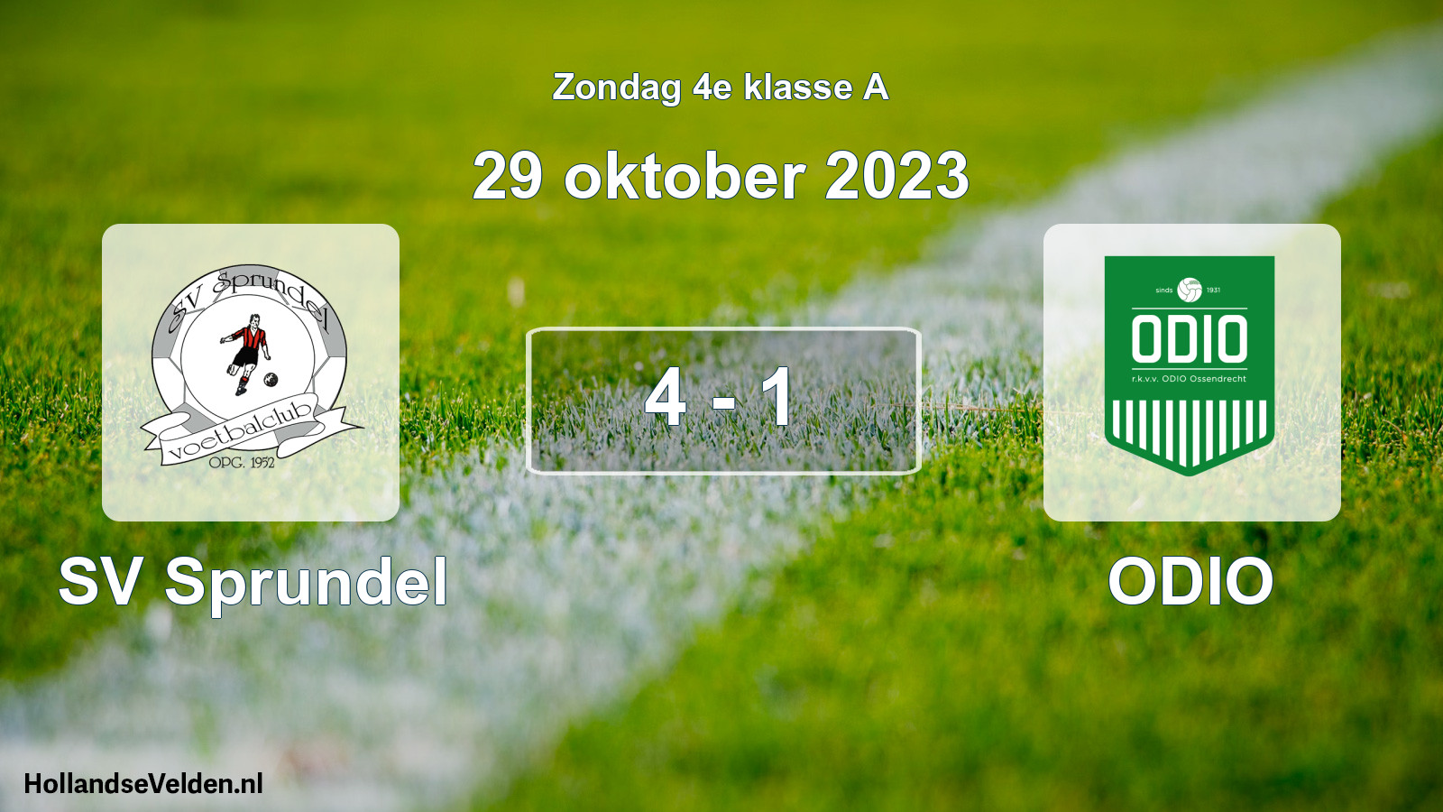 Total number of matches played: SV Sprundel - ODIO 4 - 1 (29 October 2023)