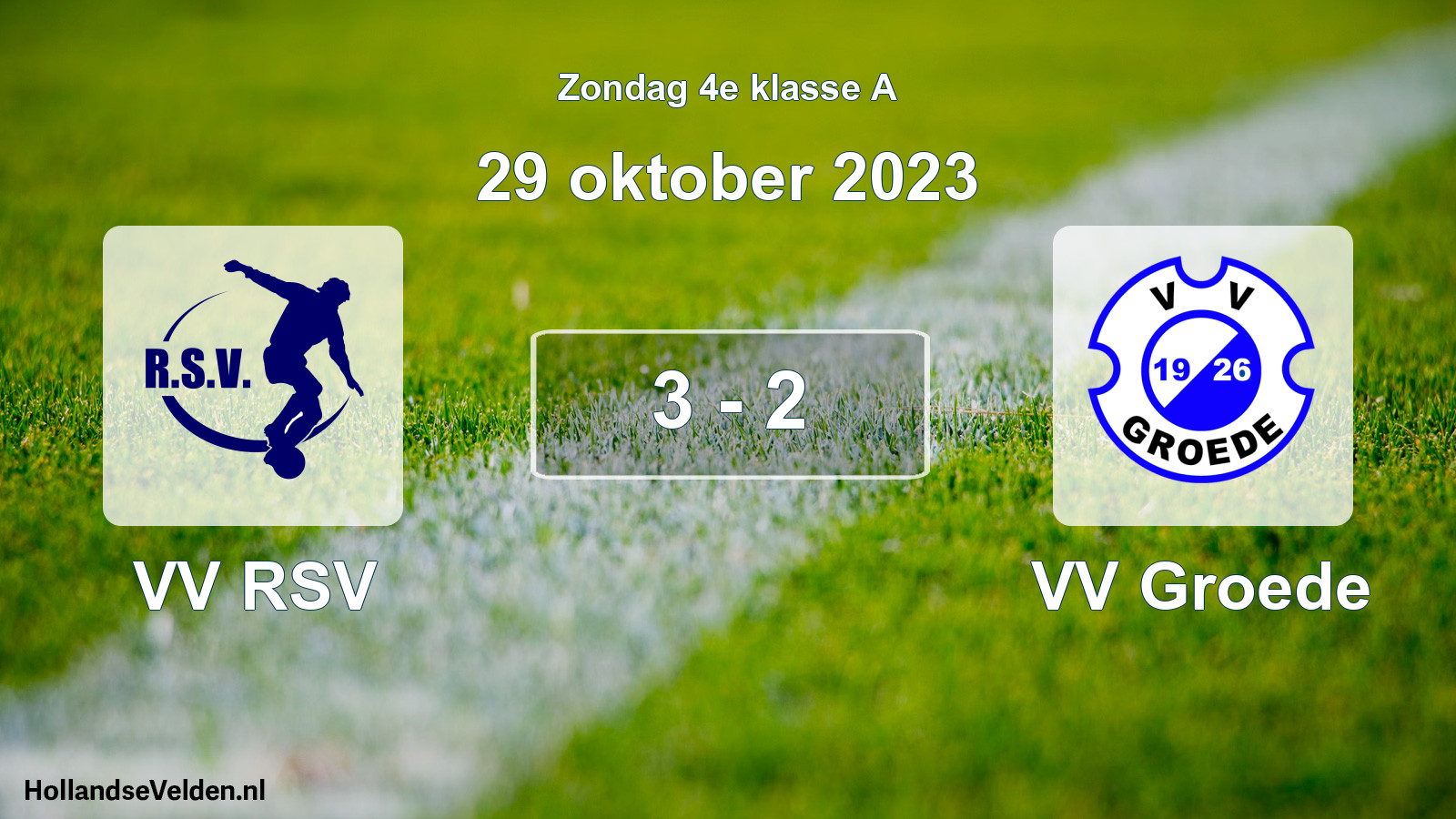 Total number of matches played: VV RSV - VV Groede 3 - 2 (29 October 2023)