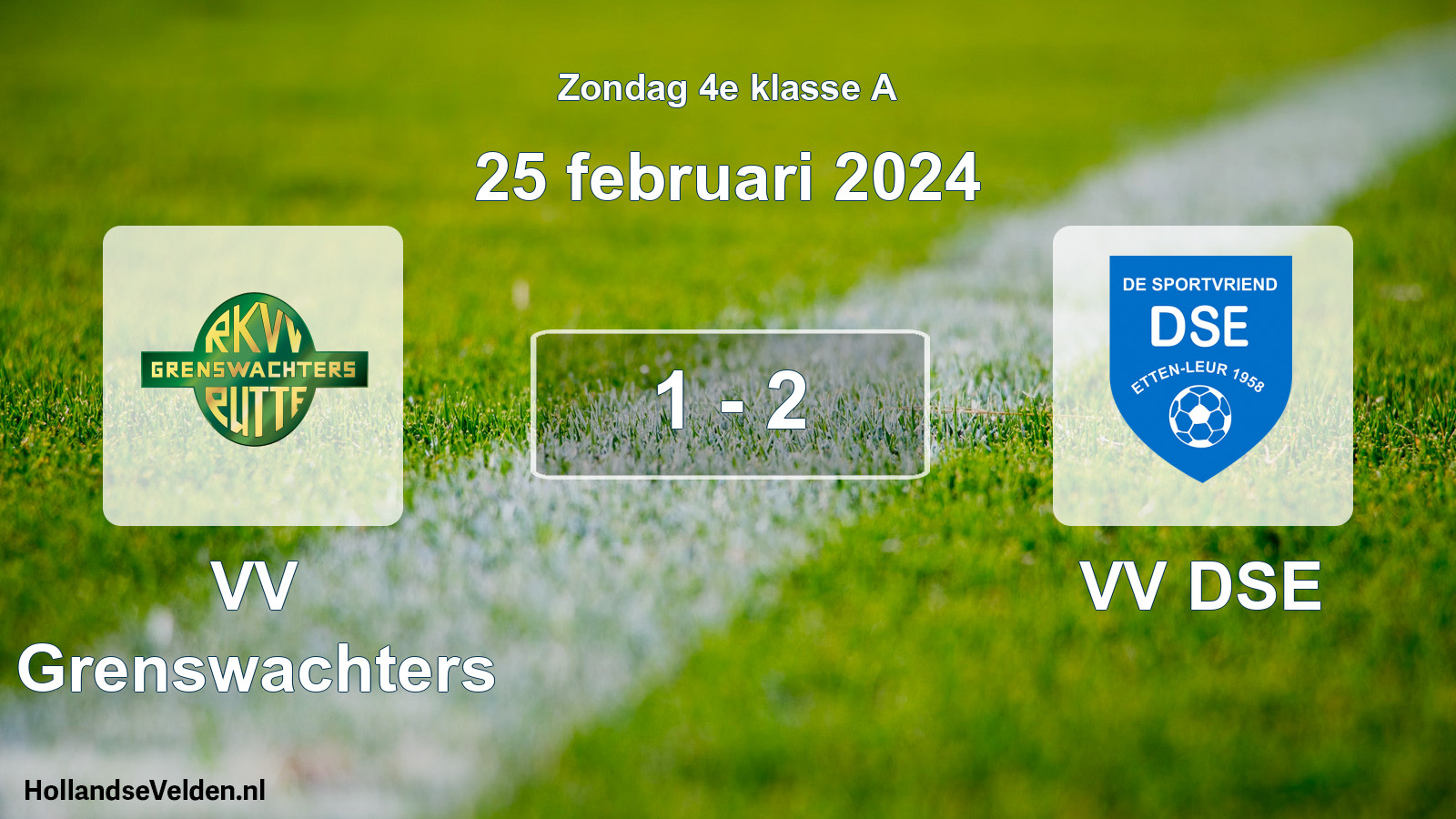 Total number of matches played: VV Grenswachters - VV DSE 1 - 2 (25 February 2024)