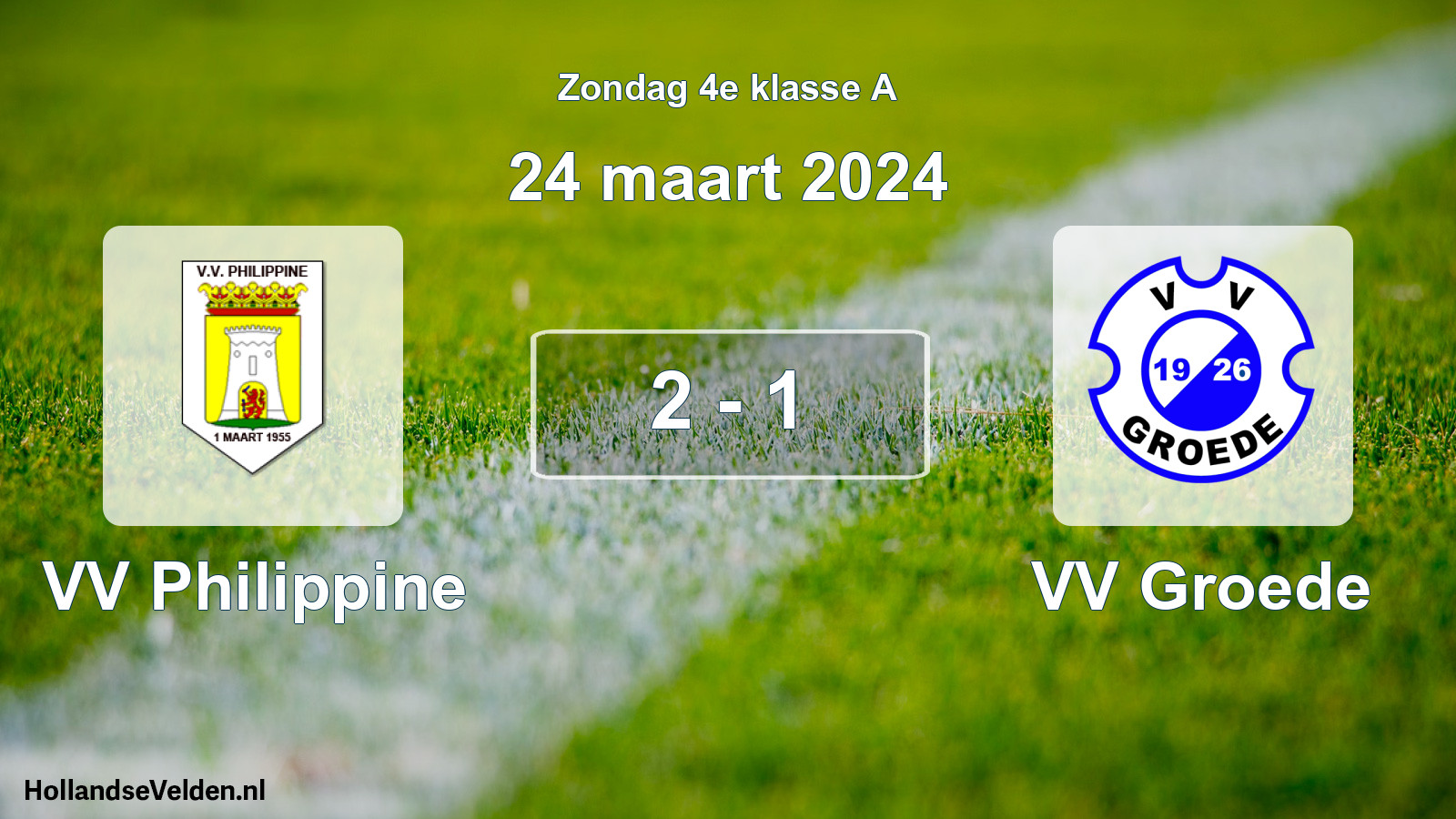 Total number of matches played: VV Philippine - VV Groede 2 - 1 (24 March 2024)