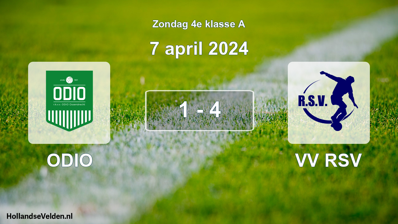 Total number of matches played: ODIO - VV RSV 1 - 4 (7 April 2024)