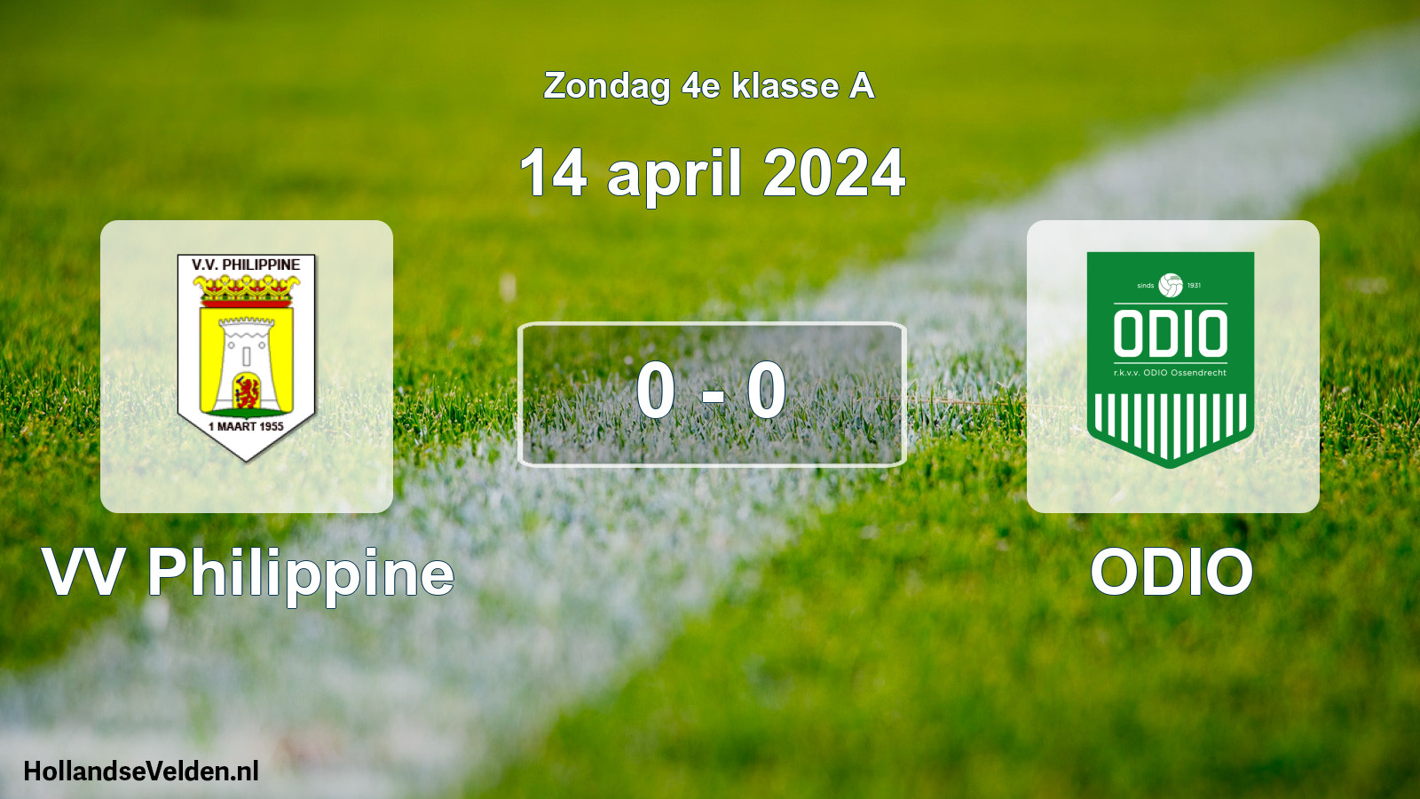 Total number of matches played: VV Philippine - ODIO 0 - 0 (14 April 2024)