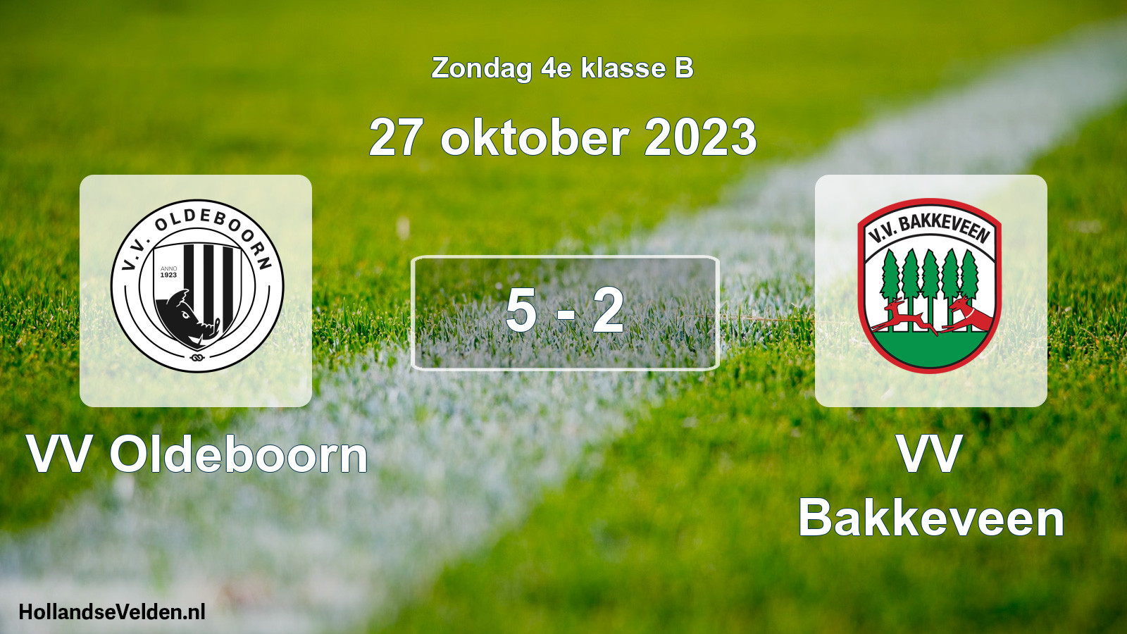 Total number of matches played: VV Oldeboorn - VV Bakkeveen 5 - 2 (27 October 2023)