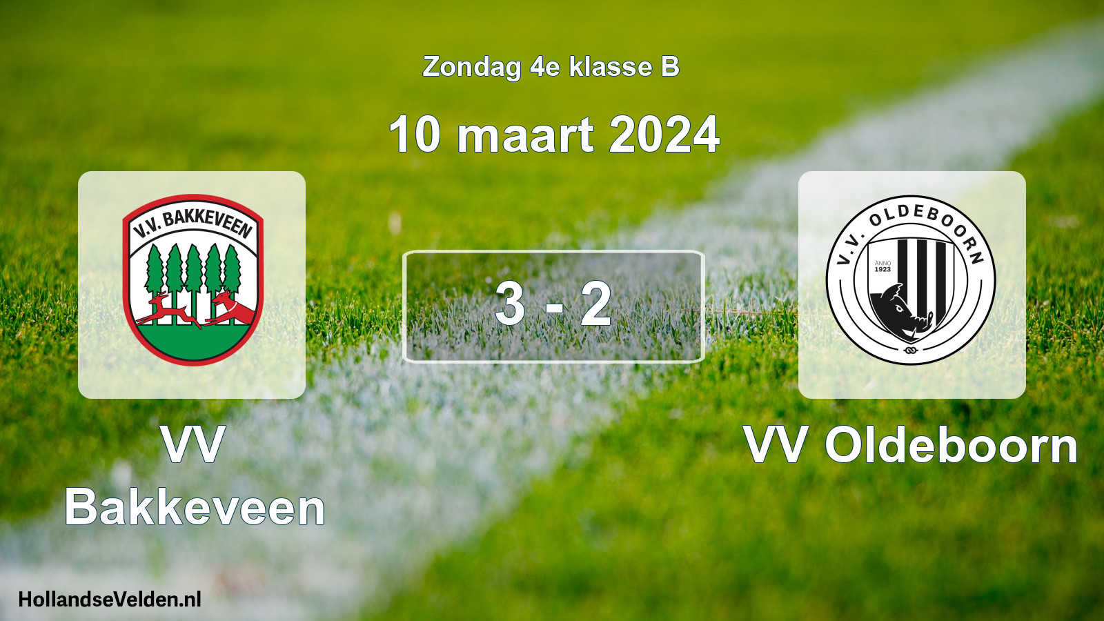 Total number of matches played: VV Bakkeveen - VV Oldeboorn 3 - 2 (10 March 2024)