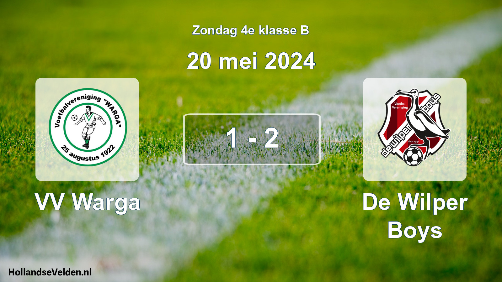 Total number of matches played: VV Warga - De Wilper Boys 1 - 2 (20 May 2024)
