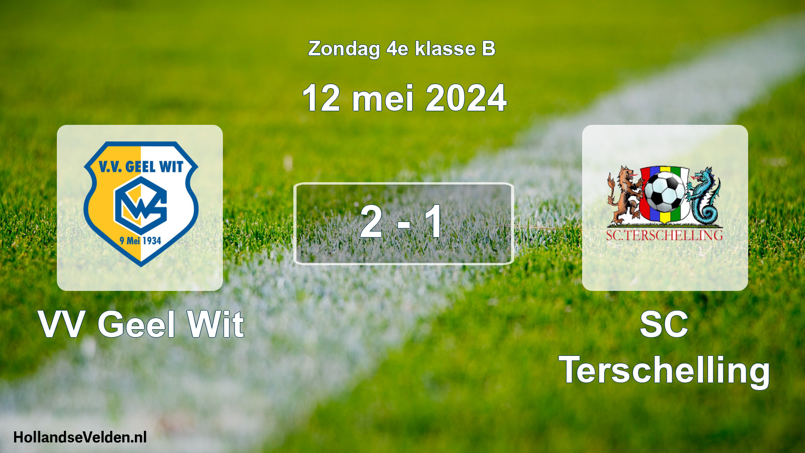 Total number of matches played: VV Geel Wit - SC Terschelling 2 - 1 (12 May 2024)