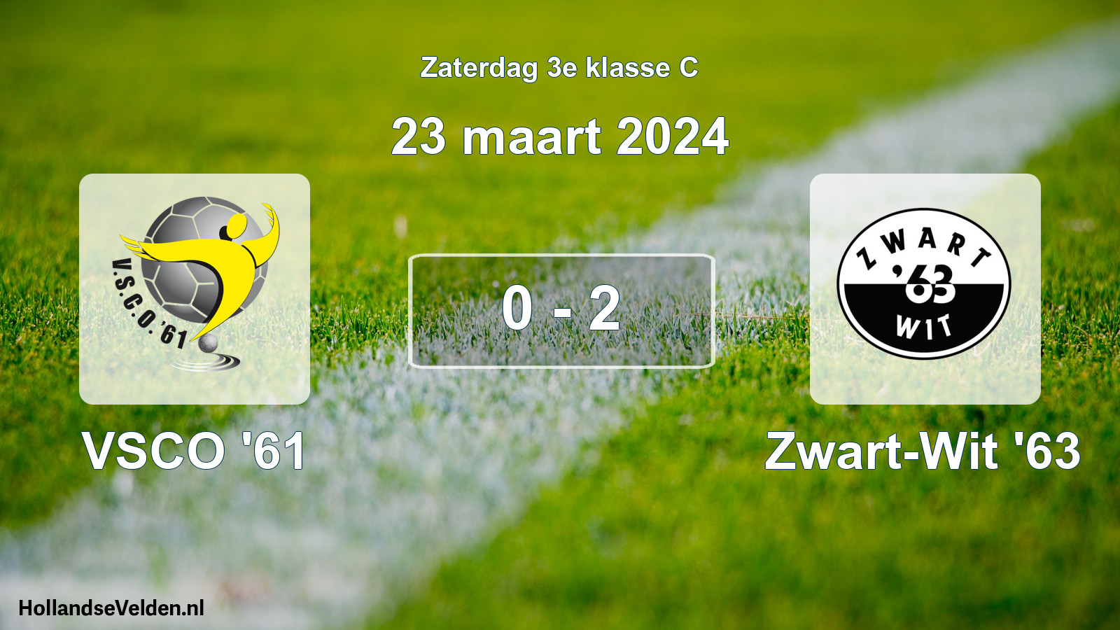 Total number of matches played: VSCO '61 - Zwart-Wit '63 0 - 2 (23 March 2024)